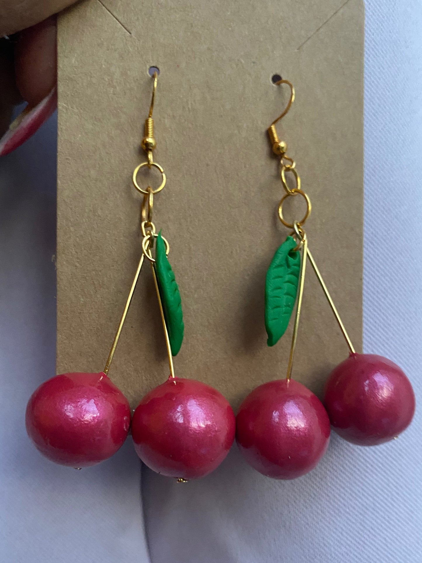 Cherry Drop Earrings