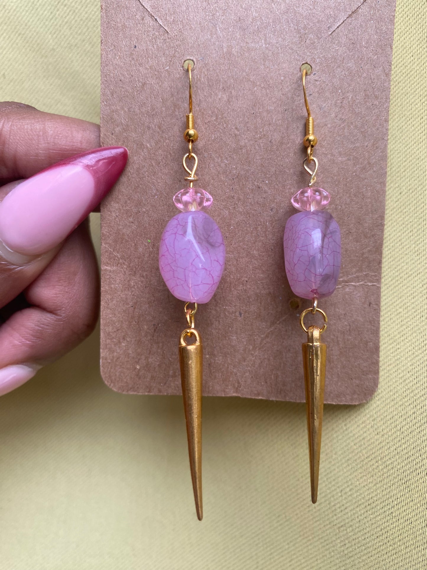 Faeglow Dangle Earrings- Blush