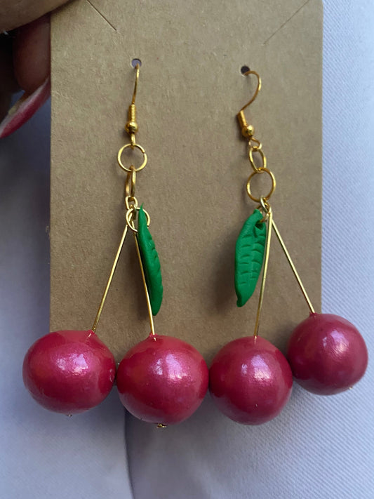Cherry Drop Earrings